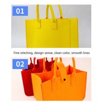 Custom Logo Multiple Colors Felt Shopping Tote Bags woman for promotion thumbnail image