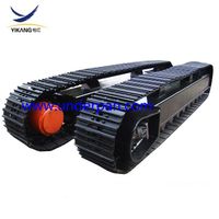 Customized design 10 ton crawler drilling rig steel track undercarriage by factory customized thumbnail image