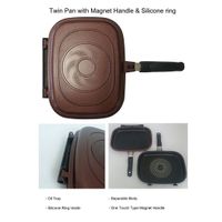 KOREAKING Twin Pan with Magnet Handle and Oil Tray thumbnail image