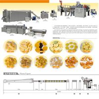 Extruder Processing Line for Making Bugles Snake Food thumbnail image
