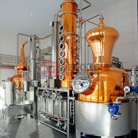500L Column Still Vodka Gin Distillation Equipment Copper Distiller thumbnail image