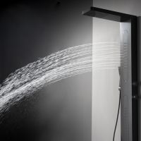 Luxury full matt black complete shower panel serie MT-5671 thumbnail image