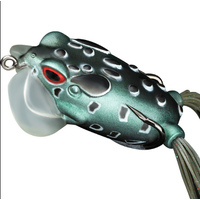 New style 60mm 17g Soft Flog Topwater Artificial Flog Fishing Lure with Blood Hook thumbnail image