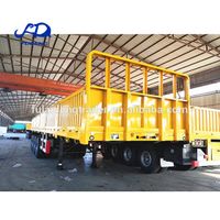 High quality steel 80tons 60t cargo trailers 4 axles side wall semi truck trailers thumbnail image
