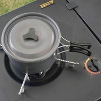 Outdoor Portable Camping Kitchen Station with Dining BBQ Grill thumbnail image