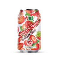 330ml VINUT Strawberry Juice Carbonated Vietnam Suppliers Manufacturers Fruit Juice Carbonated Drink thumbnail image