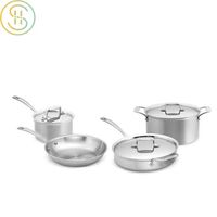Master Class High End Induction 5 Layer Body Titanium Cookware Set with Stainless Steel Lid for Kitc thumbnail image