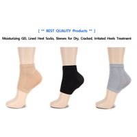 Moisturizing GEL Lined Heel Socks for Dry, Cracked, Irritated Heels (Made in South Korea) thumbnail image