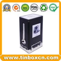 Coffee tin can,coffee box,rectangular tin,tin box thumbnail image