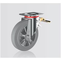 Wicke 10 Inches 3.4 tons Heavy duty PU Swivel Casters thumbnail image