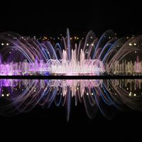 Outdoor Music Dancing Water Fountain With Colorful Led Lights thumbnail image