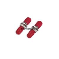 ST/PC Multimode Simplex fiber opitc adapter with red dust cap thumbnail image