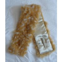 rabbit fur scarf with deer spots printed thumbnail image