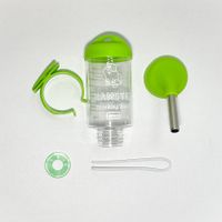 80ml plastic pet drinking bottle small animals automatic water fountain stainless steel thumbnail image