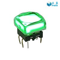 15x15 Momentary PCB Mounting Audio LED Tact Button thumbnail image