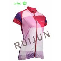 Custom Sports Cycling Jersey Women Breathable Short Sleeve Tops Full Zipper Bike Shirts Quick Dry thumbnail image