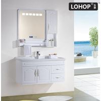 New style PVC bathroom vanity, European style with intelligent mist removing mirror, countertop thumbnail image