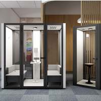 Soundproof Booths For Offices - M Size      4 Person Desk Pod      Acoustic Office Pods For Sale thumbnail image