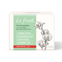 Le Fresh Certified Organic 100% Cotton Sanitary Pads for Women - Large Size Pads thumbnail image