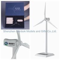 Zinc alloy and ABS plastic blades Solar Wind Turbine Model thumbnail image