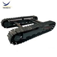 Steel crawler undercarriage system 0.5-150 tons for hydraulic drilling rig excavator dozer loader thumbnail image