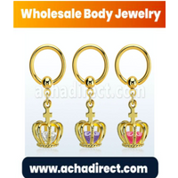 Wholesale Closure Rings with Dangling Elements | Acha thumbnail image