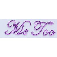 letter self adhesive crystal sticker for bridal shoes thumbnail image