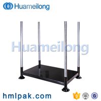Industrial warehouse double stacking steel metal galvanized storage post pallet rack for cold storag thumbnail image