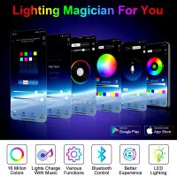 USB LED String Light Smart Bluetooth App Control String Lights Waterproof Outdoor Fairy Lights for C thumbnail image