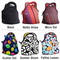 Portable Neoprene Lunch Bag Lunch Tote thumbnail image