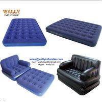 Inflatable air mattress, flocked air bed, single double queen king air bed thumbnail image