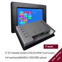 7 Inch LCD VGA Touch Screen Industrial panel monitor thumbnail image