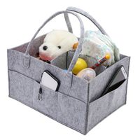 China Supplier Popular Felt Baby Diaper Bags Mommy Bag Nursery Organizer felt Storage bags thumbnail image