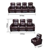Public leather home theater sofa FOR Supply thumbnail image