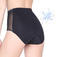 Custom Logo Mesh 4 Layers Period Panties EU Size High Waist High Absorbent Leak Proof Menstrual Pant thumbnail image