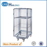 Insulated metal steel wire mesh cargo storage roll container thumbnail image
