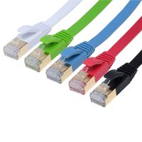 Flat cable 32awg patch cord gold plated CAT7 RJ45 hot sale thumbnail image