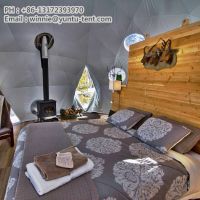 Hotel Resort Glamping Igloo Outdoor Pvc Geodesic Dome Tent Prefab House Camping Stove thumbnail image
