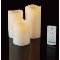 set of 3 remote control function led candle thumbnail image