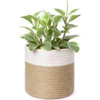 Cotton rope folding basket, can be a flower pot also can pack clothes thumbnail image