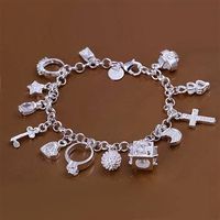 YUEYIN 925 silver plated bracelet jewelry SPCH144 thumbnail image