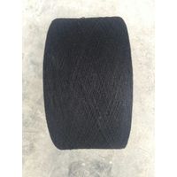 Keshu Ne8s/1 dyed black color 65/35 pc or cvc yarn blended yarn for weaving thumbnail image