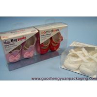 clear plastic box for packaging baby shoes and other baby product thumbnail image