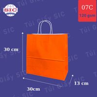 Color Kraft paper bag with twisted handle 07: 30x13x30cm thumbnail image