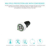 Dual USB Car Charger quick charge 3.1A Mobile phone car charger Rapid Car Charger with Smart IC Car thumbnail image