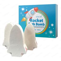 Rocket design multi color nice scent children fun rainbow bath bomb thumbnail image