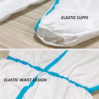 White Protective Medical disposable coverall Suit Type5/6 thumbnail image