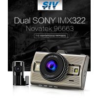 SIV-M9s Novatek96663+Dual Sony IMX322 Lense Full HD 1080P With Front and Rear/ With GPS Tracking, FC thumbnail image