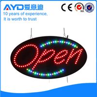 Customized allowed super bright flash led open sign thumbnail image