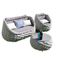 Outdoor rattan sofa Courtyard villa balcony furniture combination open air sun room waterproof thumbnail image